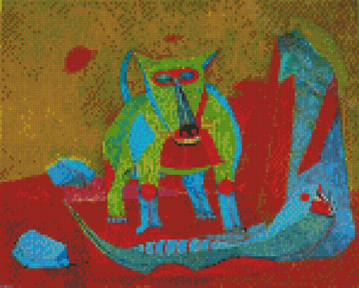 Dog And Serpent By Rufino Tamayo Diamond Painting