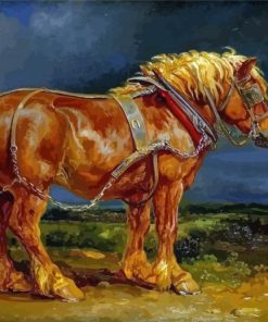 Draft Horse Vintage Art Diamond Painting