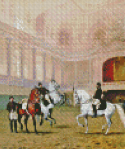 Dressage Horses Diamond Painting