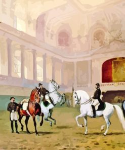 Dressage Horses Diamond Painting