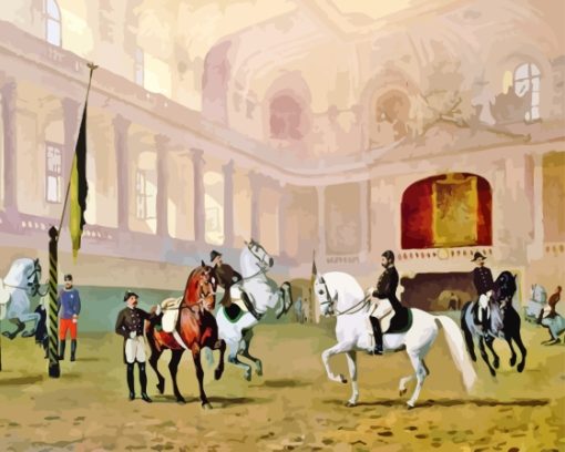 Dressage Horses Diamond Painting