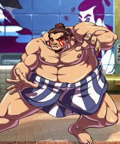 E Honda Sumo Street Fighter Diamond Painting