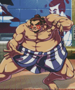 E Honda Sumo Street Fighter Diamond Painting