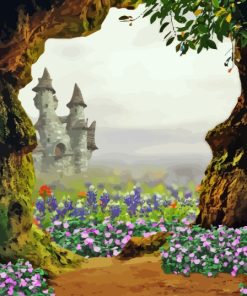 Fantasy Forest Castle Diamond Painting