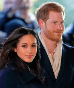 Harry And His Wife Meghan Diamond Painting