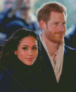 Harry And His Wife Meghan Diamond Painting