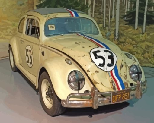 Herbie Car The Love Bug Diamond Painting