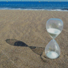 Hourglass In Sand Beach Diamond Painting