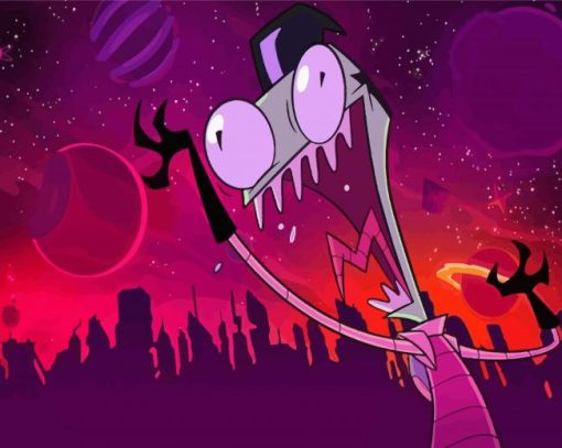 Invasor Zim Character Diamond Painting