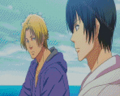 Iori And Ryujiro Grand Blue Characters Diamond Painting