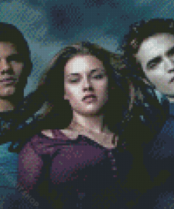 Jacob And Bella And Edward Twilight Diamond Painting