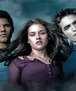 Jacob And Bella And Edward Twilight Diamond Painting