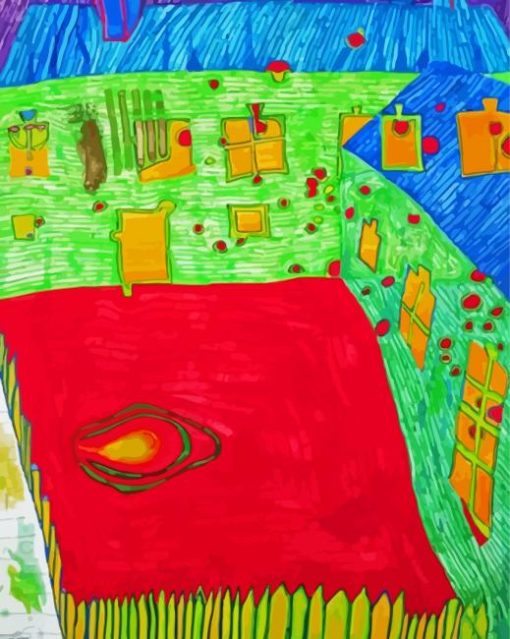 Jews House In Austria By Hundertwasser Diamond Painting