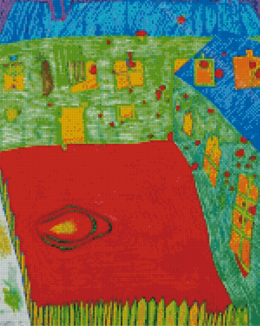 Jews House In Austria By Hundertwasser Diamond Painting