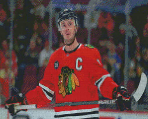 Jonathan Toews Chicago Blackhawks Player Diamond Painting