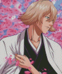 Kisuke Urahara With Cherry Blossom Tree Diamond Painting