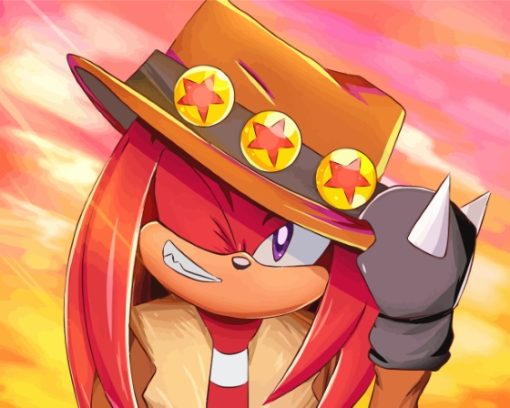 Knuckles The Echidna Diamond Painting