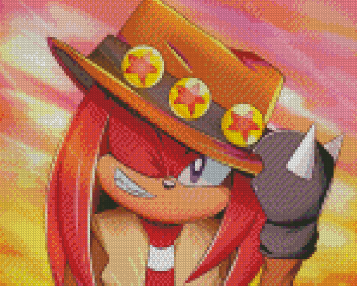 Knuckles The Echidna Diamond Painting