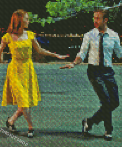 La La Land Characters Danding Diamond Painting