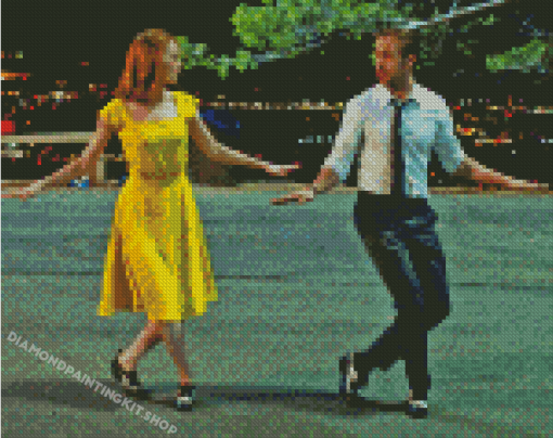 La La Land Characters Danding Diamond Painting