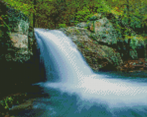 Lake Catherine State Park Waterfall Diamond Painting