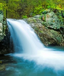 Lake Catherine State Park Waterfall Diamond Painting