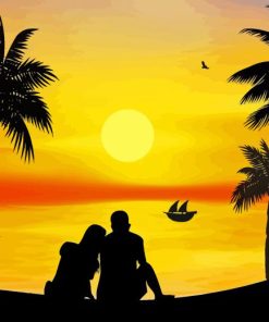 Love Silhouette Diamond Painting