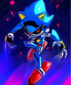 Metal Sonic Diamond Painting