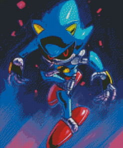 Metal Sonic Diamond Painting