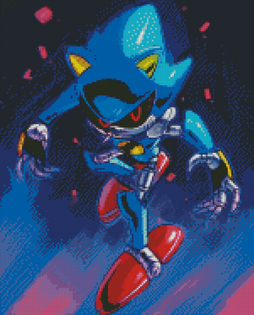 Metal Sonic Diamond Painting