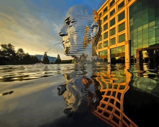 Metalmorphosis Sculpture By David Cerny Diamond Painting