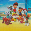 Mighty Pups Paw Patrol Diamond Painting