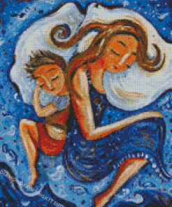 Mom And Son Diamond Painting