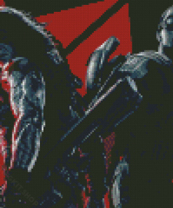 Monochrome The Falcon And The Winter Soldier Characters Diamond Painting