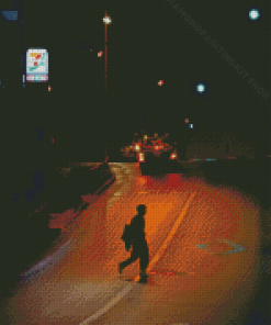 Night Walk Street Diamond Painting