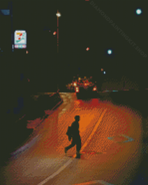 Night Walk Street Diamond Painting