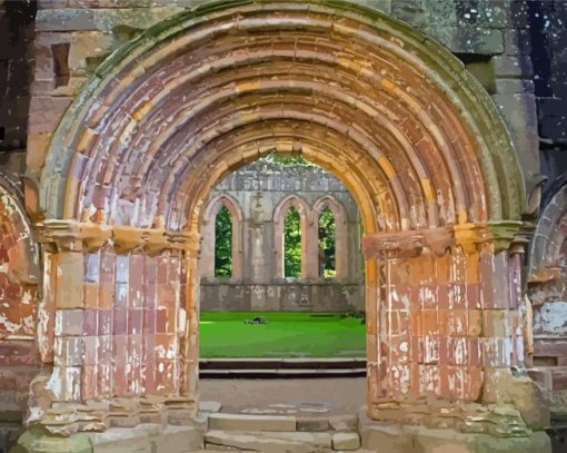 North Yorkshire Fountains Abbey Diamond Painting