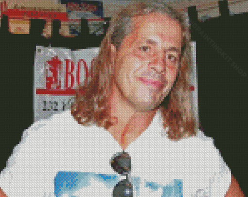 Old Wrestler Bret Hart Diamond Painting