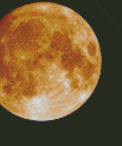 Orange Moon Diamond Painting