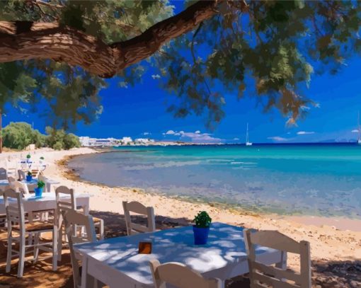 Paros Beach Diamond Painting