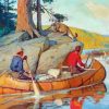 Philip R Goodwin In The Canoe Diamond Painting