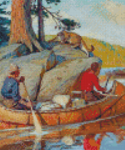 Philip R Goodwin In The Canoe Diamond Painting