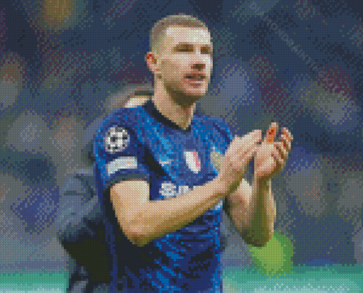 Player Edin Dzeko Diamond Painting