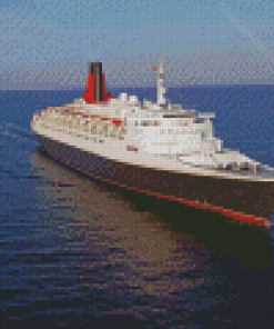 QE2 Liner In The Horizon Diamond Painting