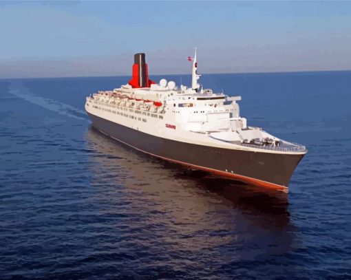 QE2 Liner In The Horizon Diamond Painting