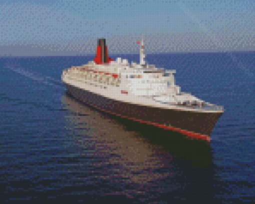 QE2 Liner In The Horizon Diamond Painting