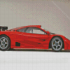 Red McLaren F1 Car Diamond Painting