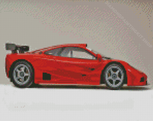 Red McLaren F1 Car Diamond Painting