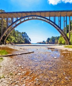 Russian Gulch State Park Bridge Diamond Painting