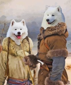 Samoyed Dogs Diamond Painting